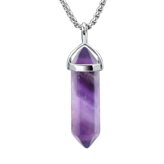 Amethyst pendúl hálsmen