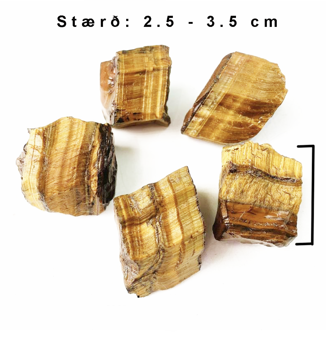 Tígrisauga - Tigers eye (2.5 - 3.5 cm)