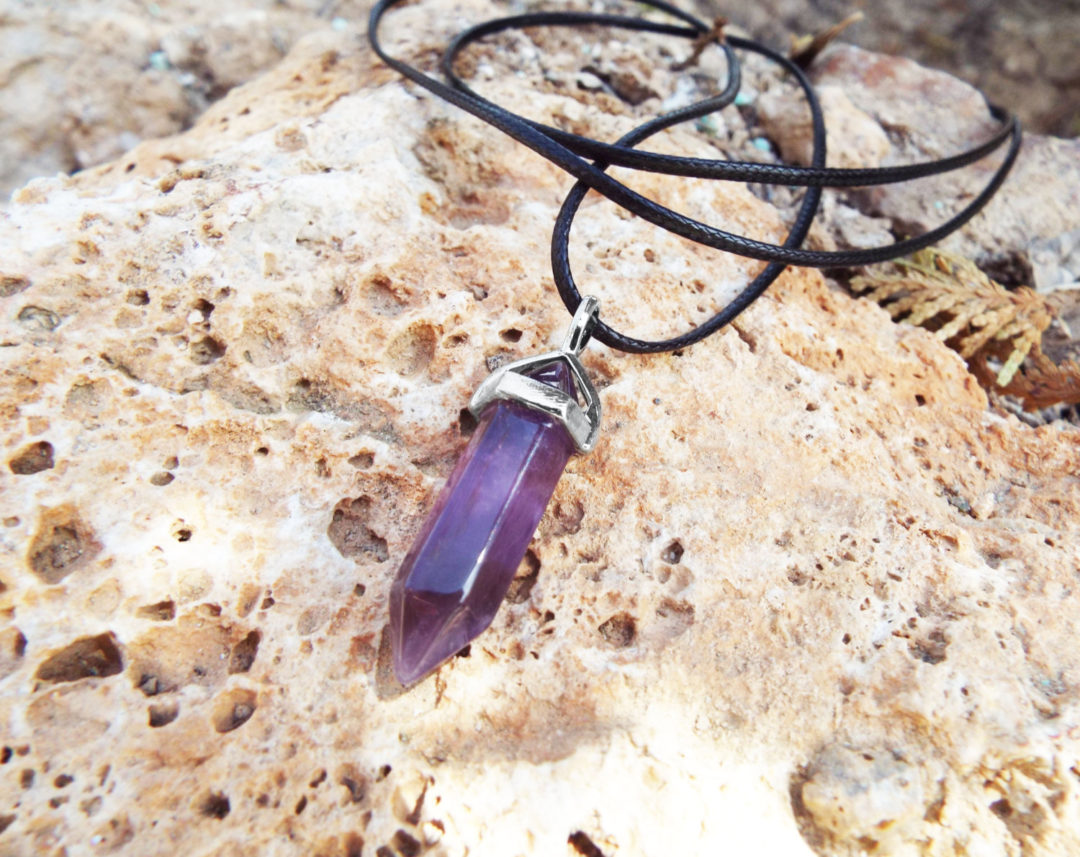 Amethyst pendúl hálsmen